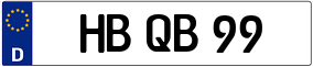 Trailer License Plate